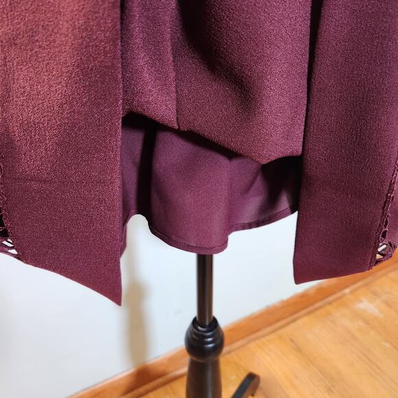 ELIZA J NWT Bell Sleeve Lace Inset Fit & Flare Dress, Size 12 - Picture 13 of 15